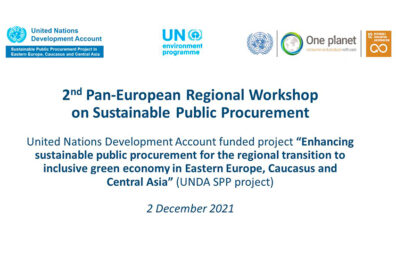 2nd Pan-European Regional workshop on Sustainable Public Procurement