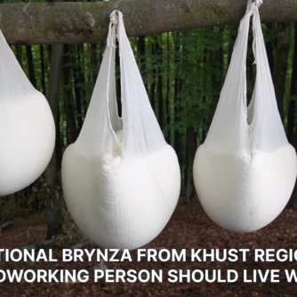 Traditional Brynza from Khust region: a hardworking person should live well