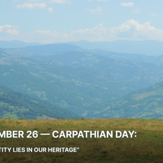 September 26 – Carpathian Day: “Our identity lies in our heritage”