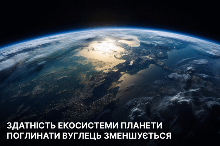 Здатність екосистеми планети поглинати вуглець зменшується