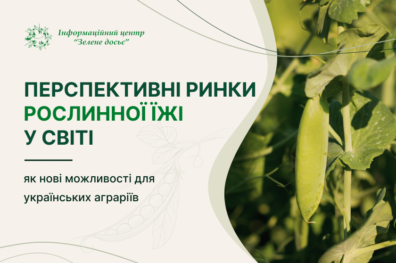 Перспективні ринки рослинної їжі у світі як нові можливості для українських аграріїв